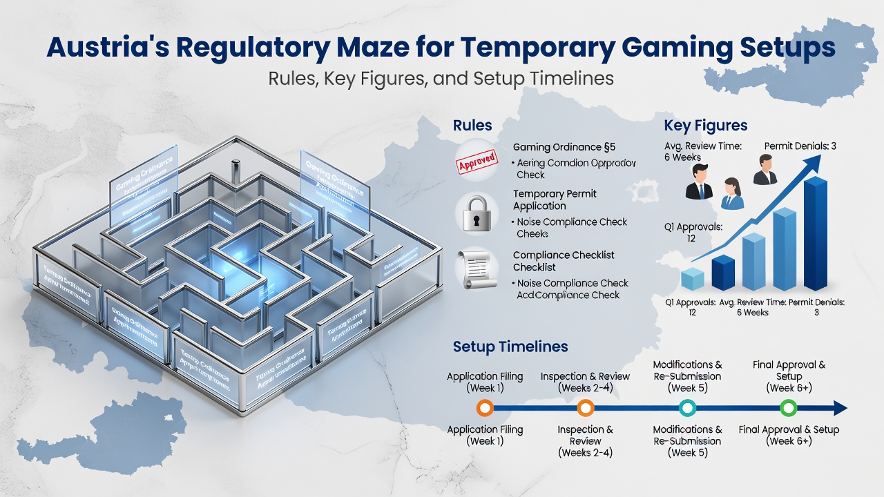 Austria's Framework for Short-Term Gambling Installations: Compliance Standards, Essential Statistics, and Implementation Schedules