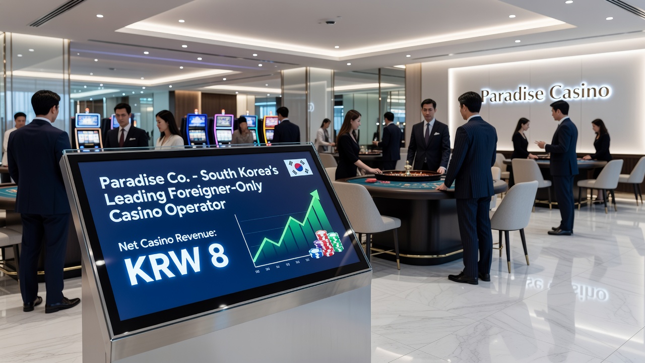 Overview of Paradise Co's four casino locations including Incheon and Seoul properties